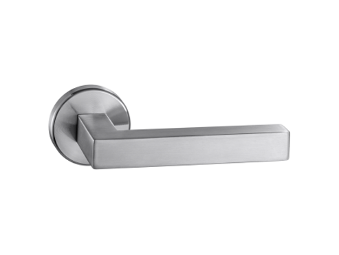 Square tube stainless steel door handle