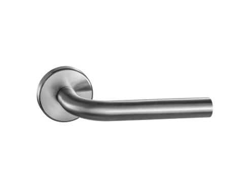 Single curved door handle